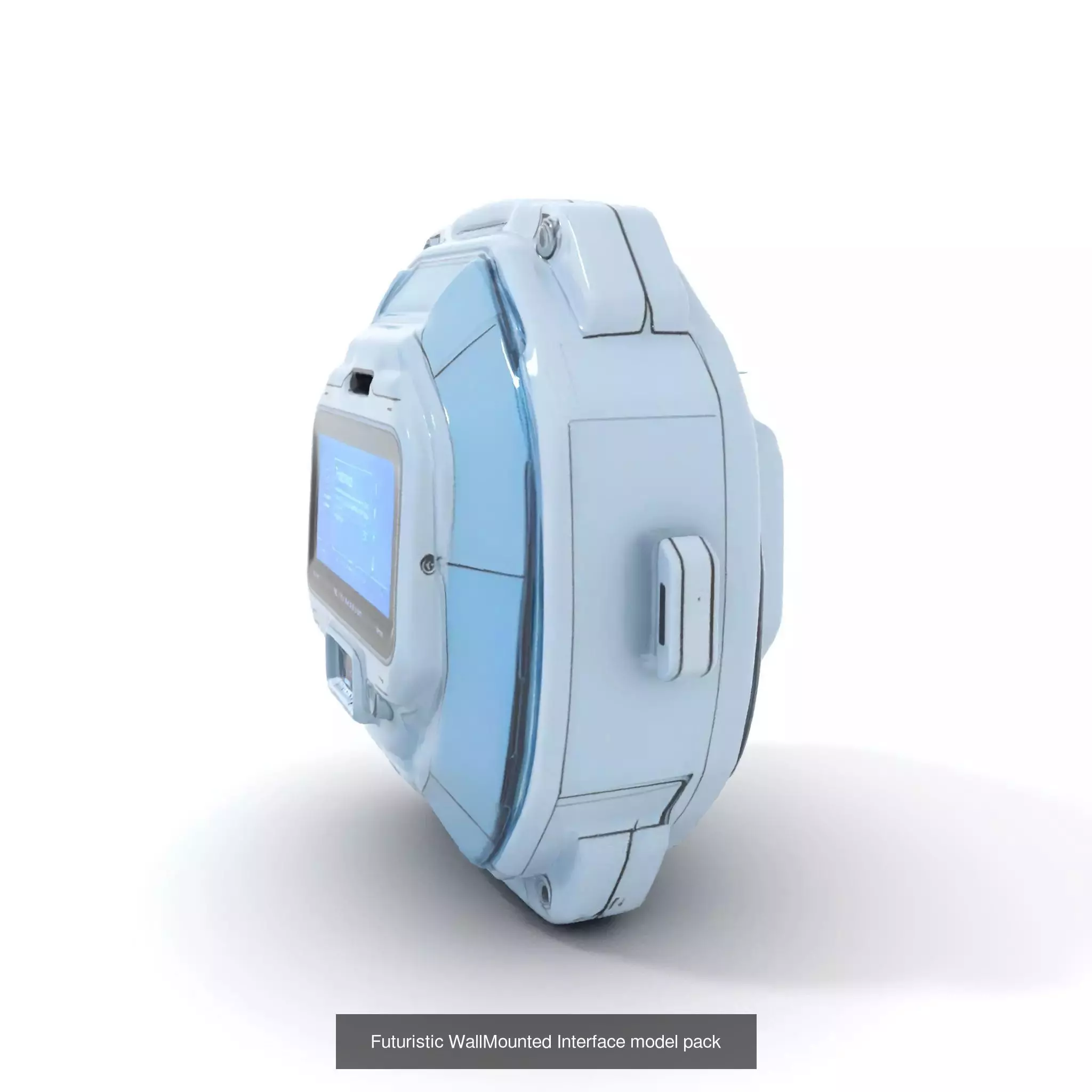 Advanced SciFi Medical Wall Modules 3D Model Collection_73