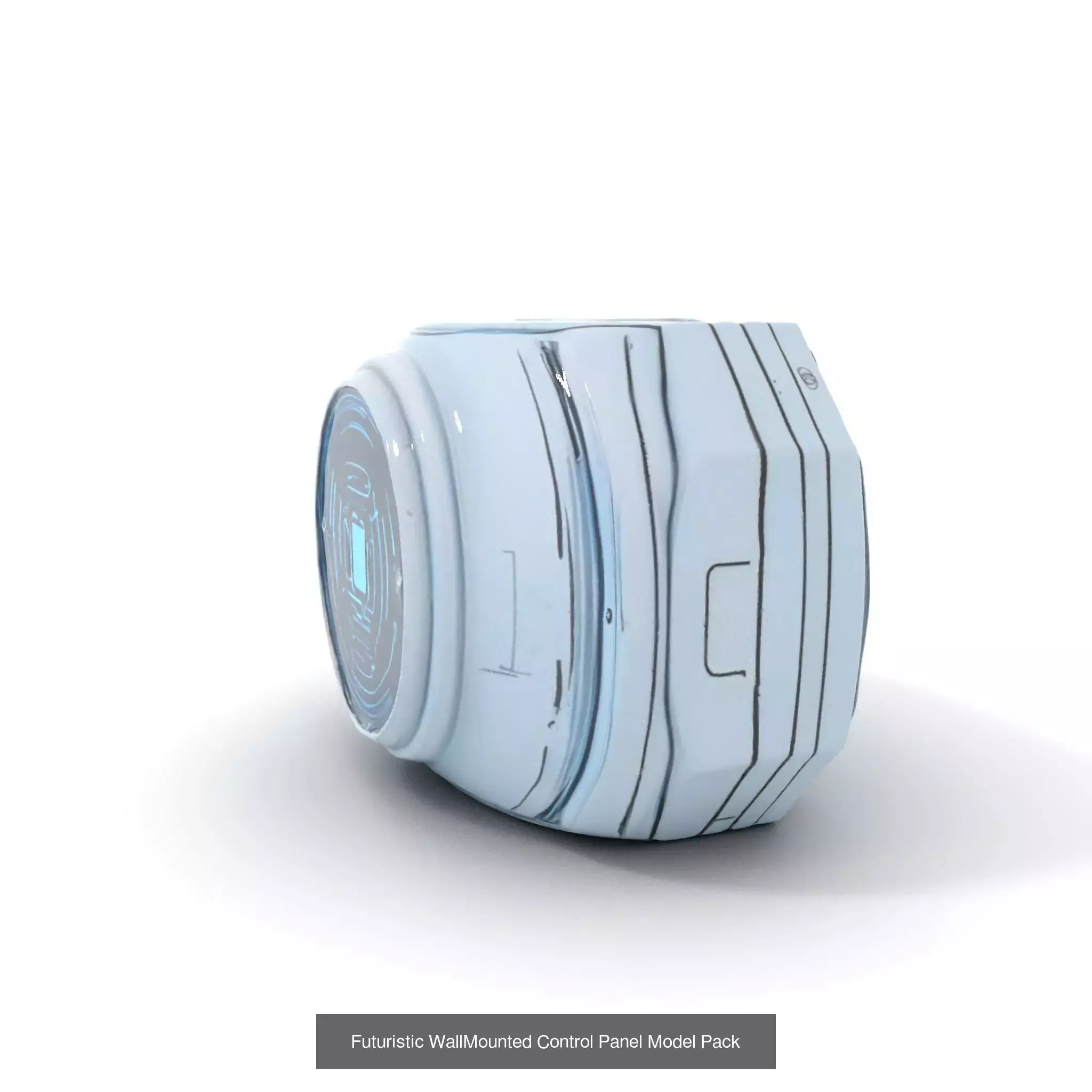 Advanced SciFi Medical Wall Modules 3D Model Collection_69