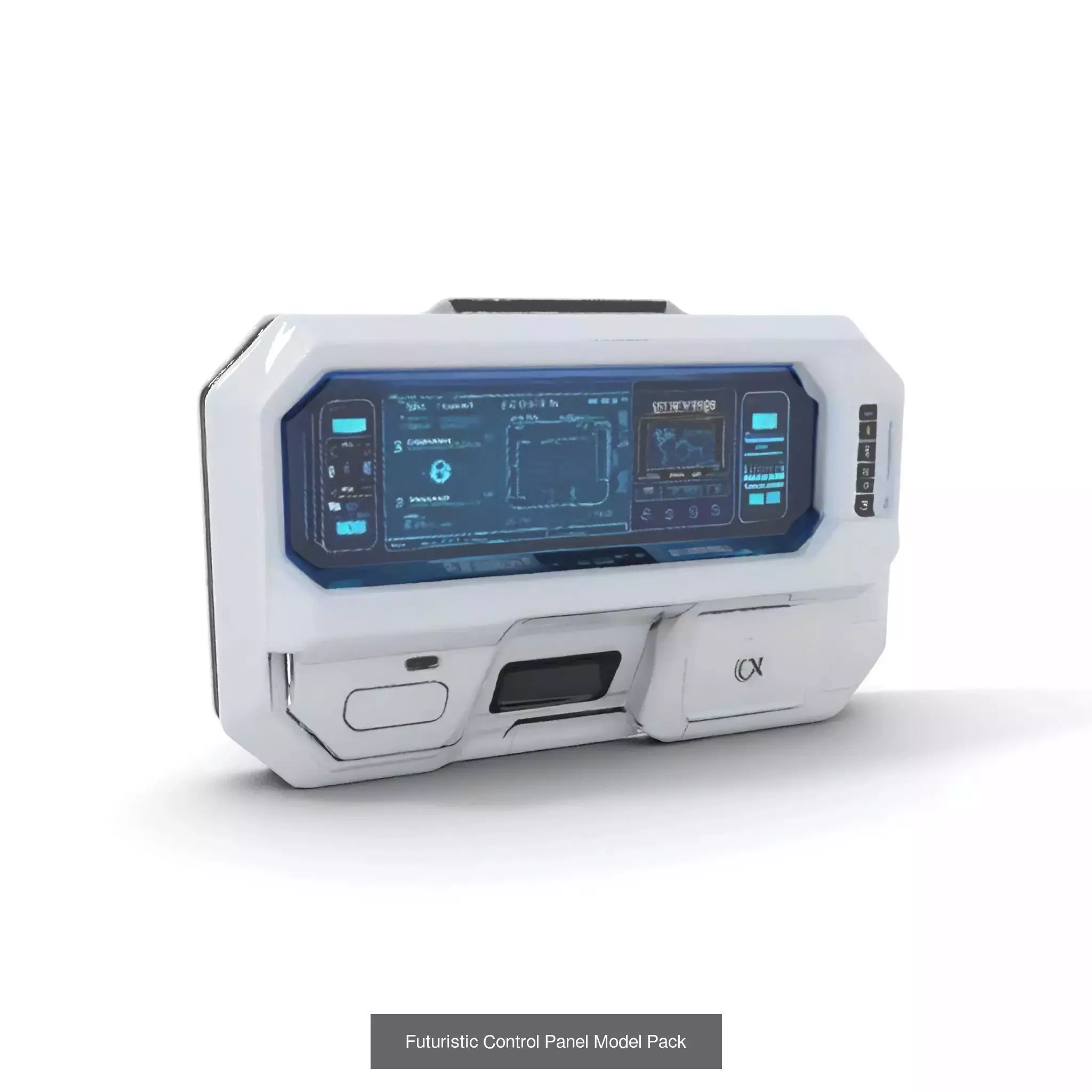 Advanced SciFi Medical Wall Modules 3D Model Collection_51