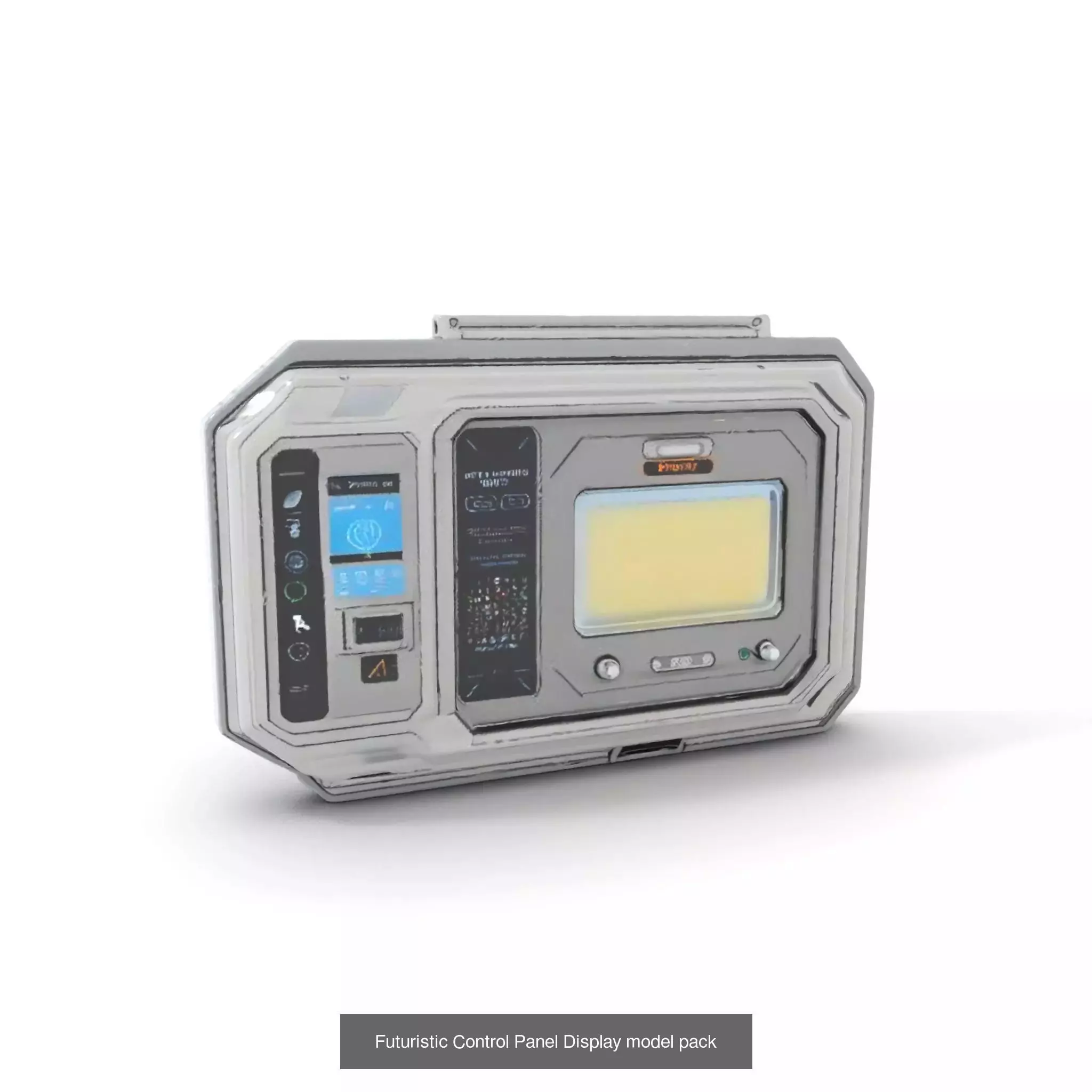 Advanced SciFi Medical Wall Modules 3D Model Collection_60