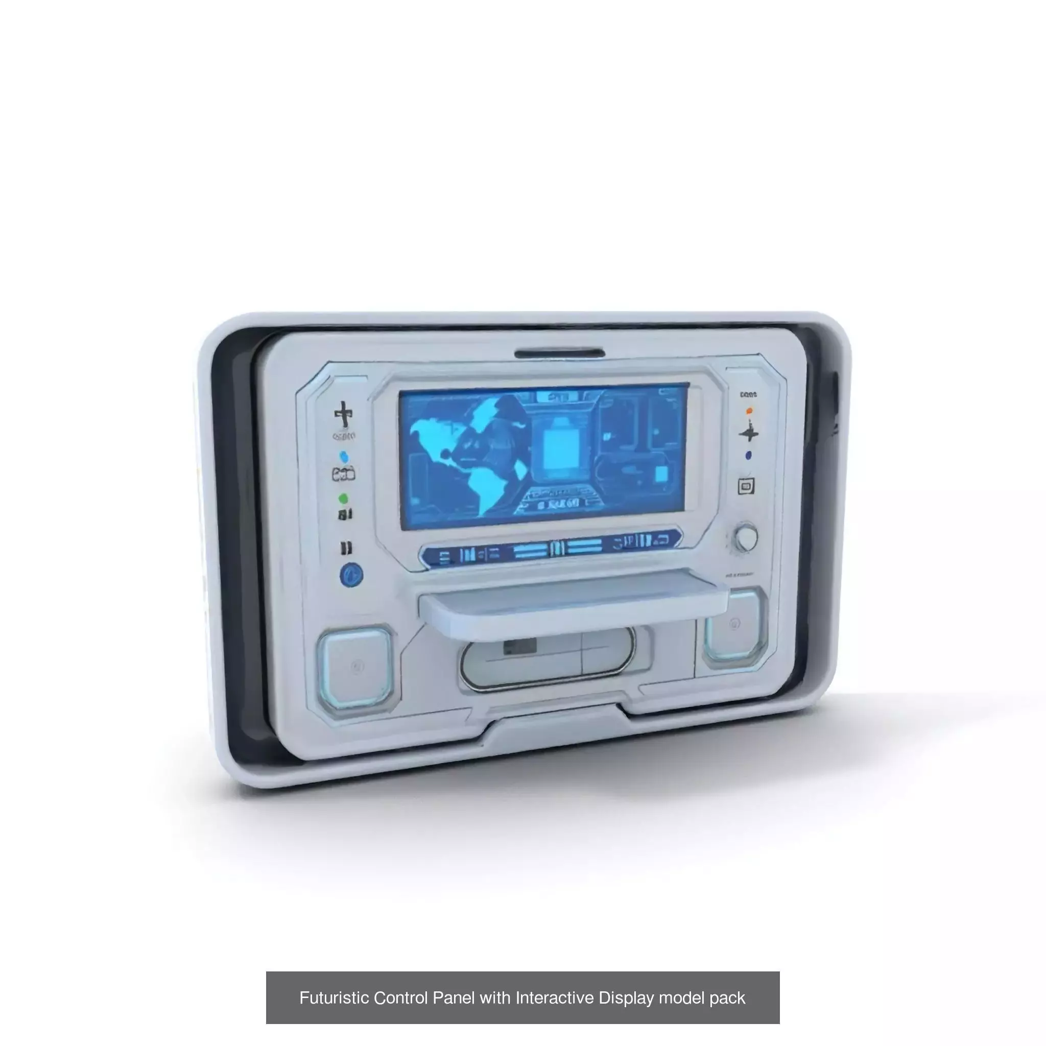 Advanced SciFi Medical Wall Modules 3D Model Collection_57