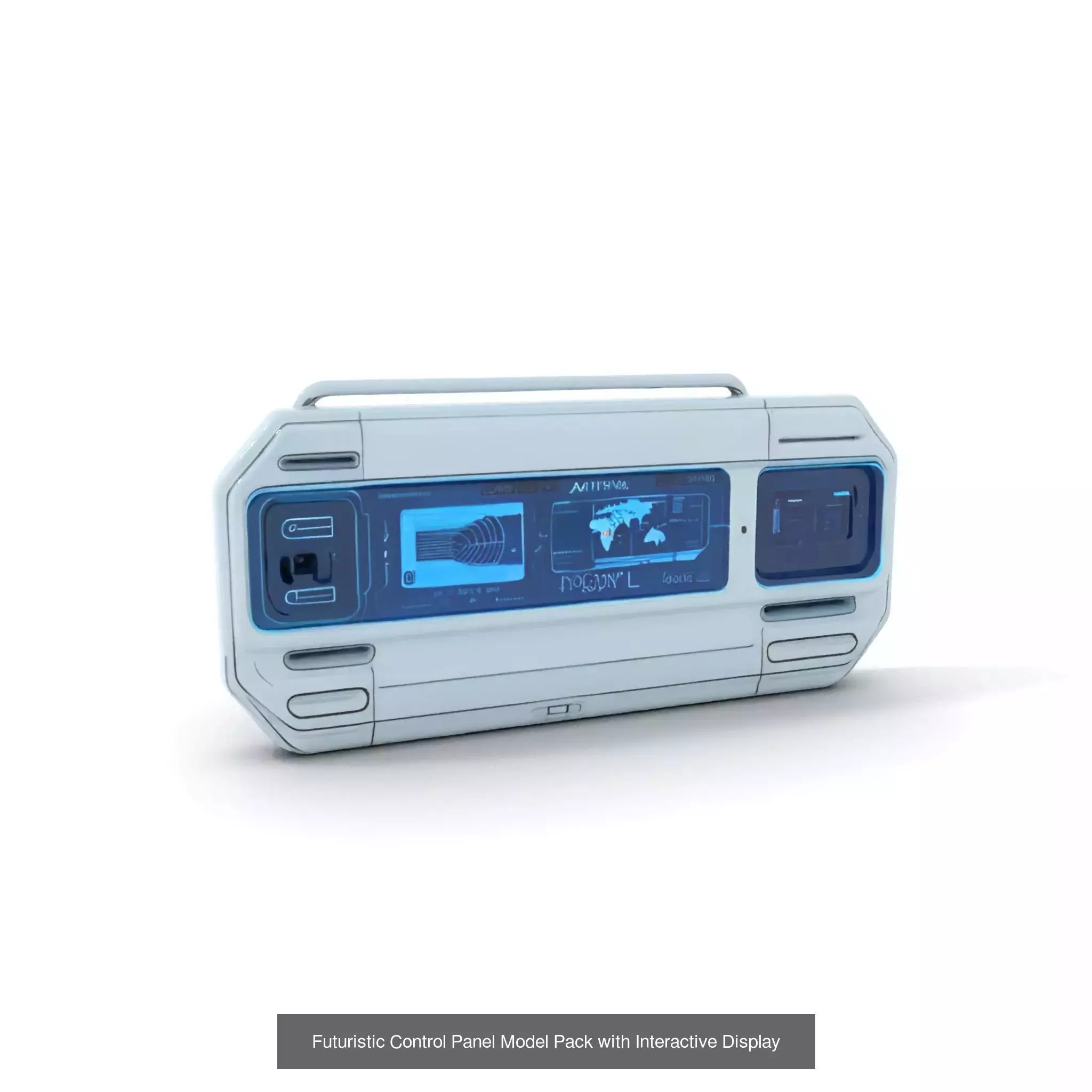 Advanced SciFi Medical Wall Modules 3D Model Collection_54