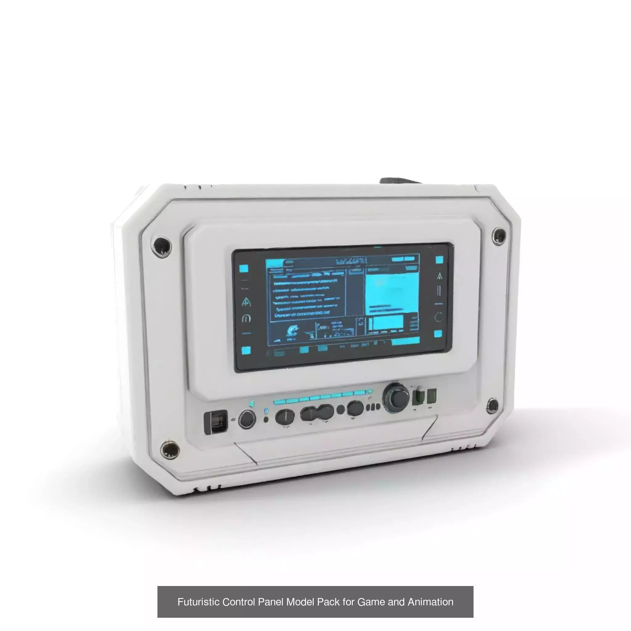 Advanced SciFi Medical Wall Modules 3D Model Collection_48