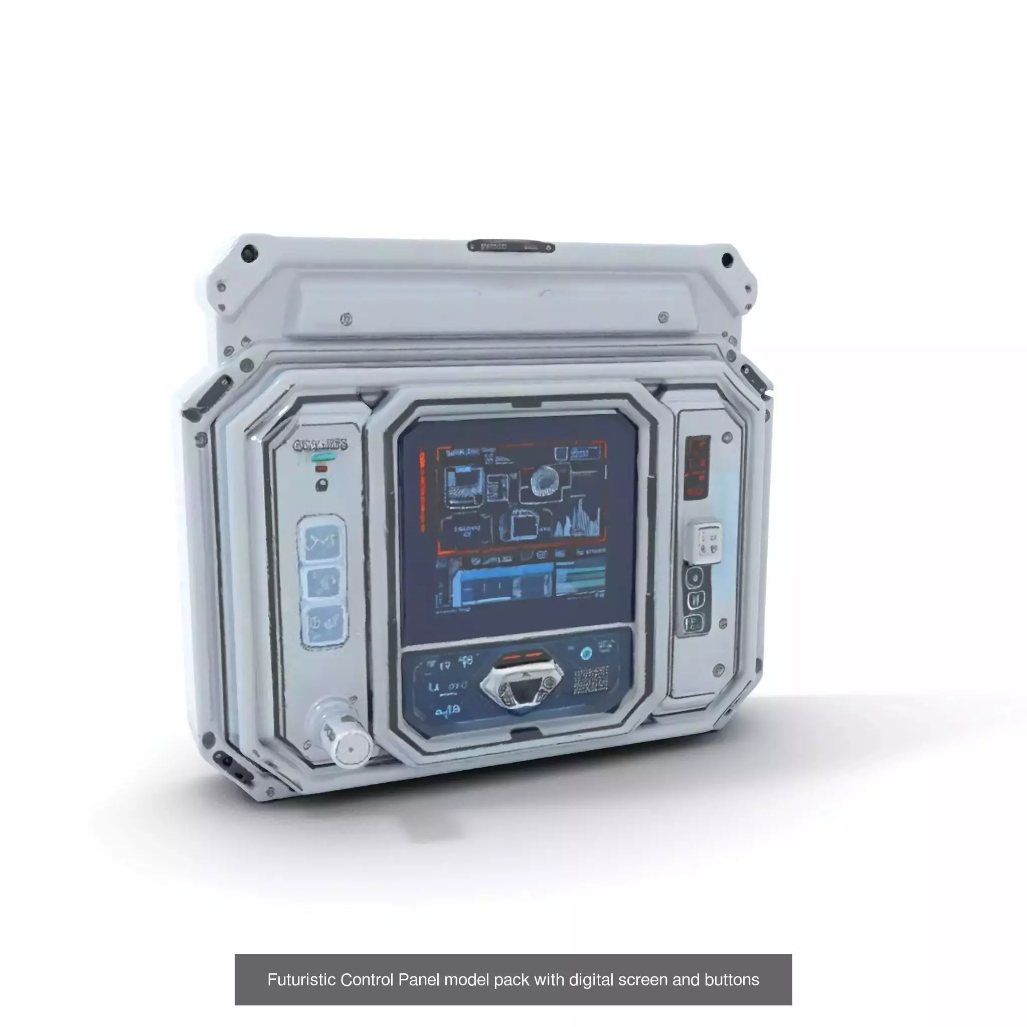 Advanced SciFi Medical Wall Modules 3D Model Collection_56