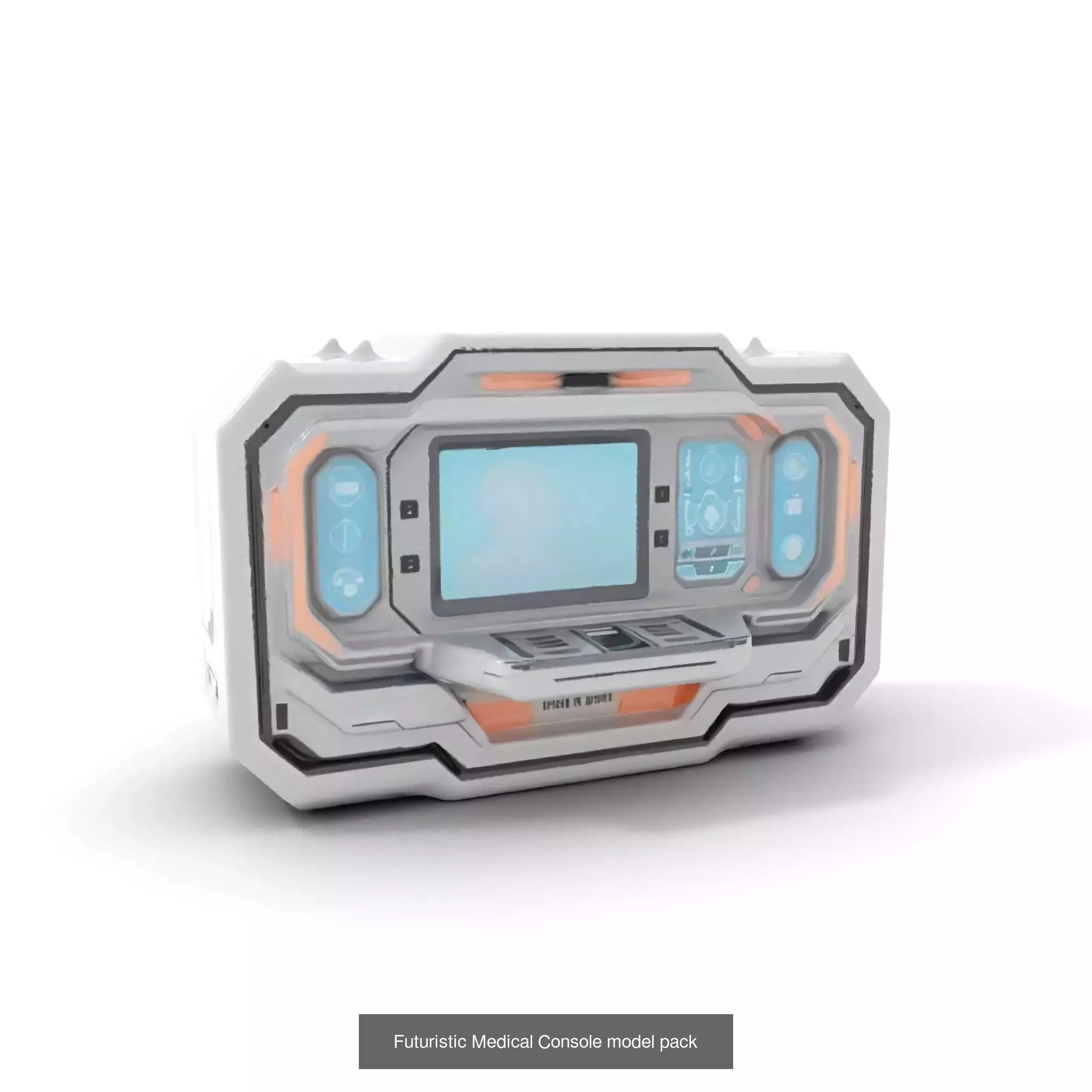 Advanced SciFi Medical Wall Modules 3D Model Collection_67