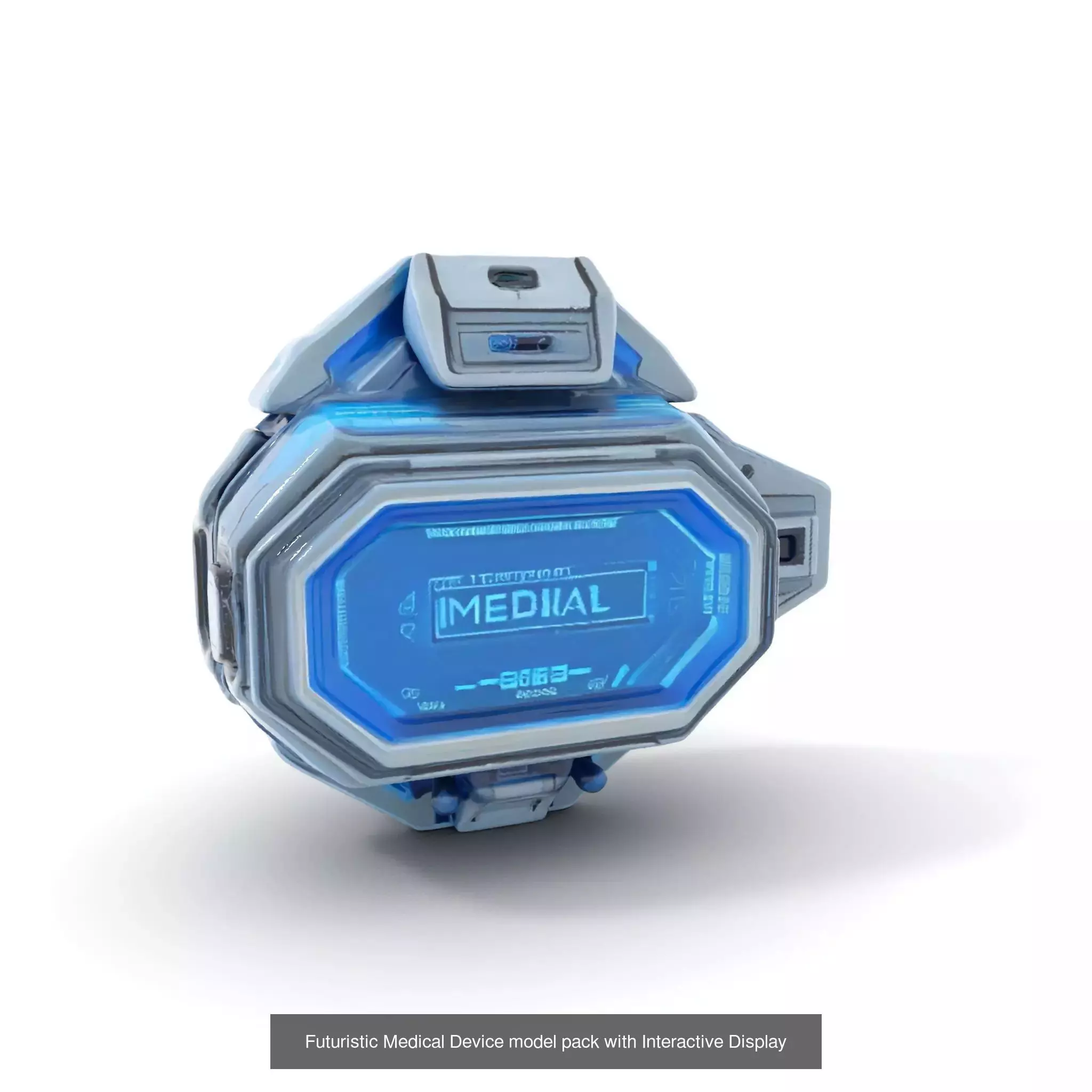 Advanced SciFi Medical Wall Modules 3D Model Collection_61