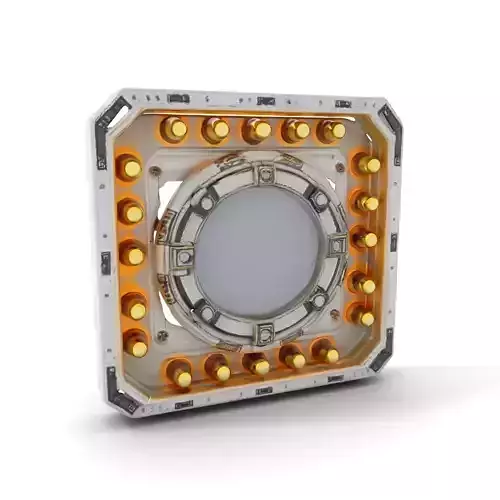 Futuristic Light Panel model pack with glowing elements Low-poly 3D model