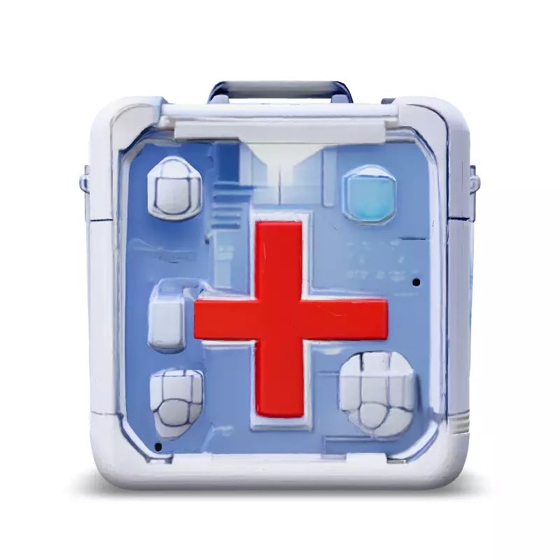 SciFi Medical Kit 3D Model Low-poly 3D model_6