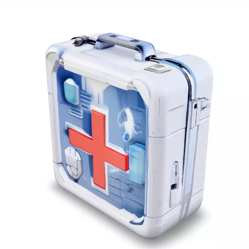 SciFi Medical Kit 3D Model Low-poly 3D model_1