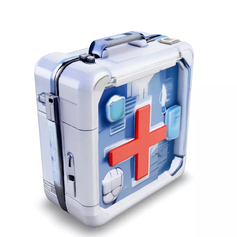 SciFi Medical Kit 3D Model Low-poly 3D model_2