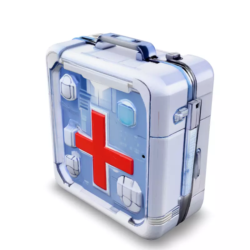 SciFi Medical Kit 3D Model Low-poly 3D model_5