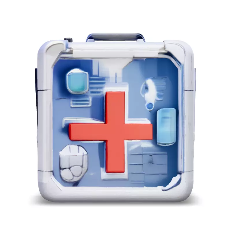 SciFi Medical Kit 3D Model Low-poly 3D model_3