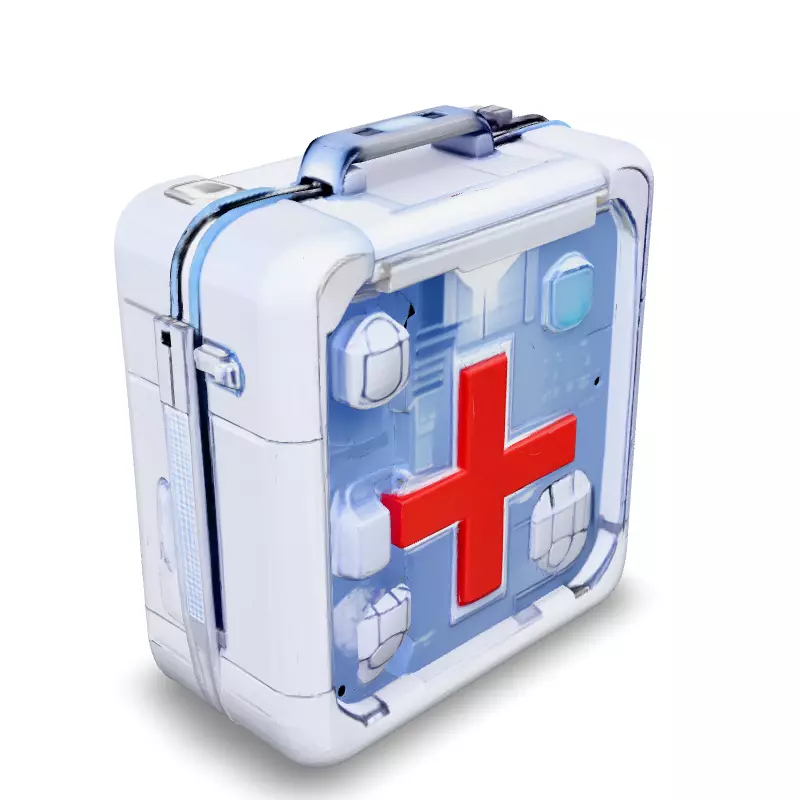 SciFi Medical Kit 3D Model Low-poly 3D model_4