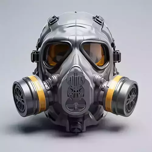 SciFi Gas Mask Helmet 3D Model
