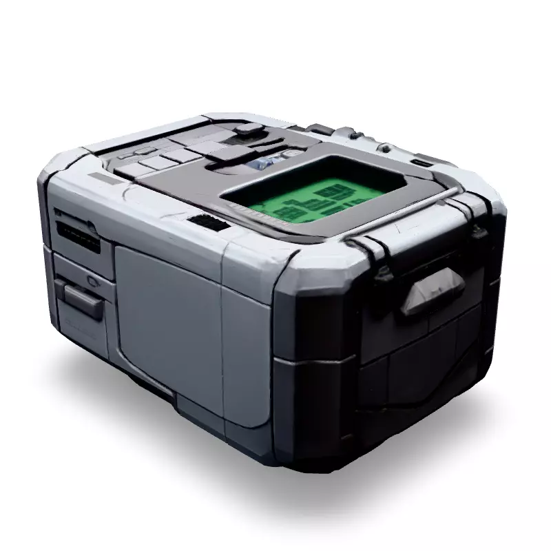 SciFi Portable Device Game Asset Low-poly 3D model_4