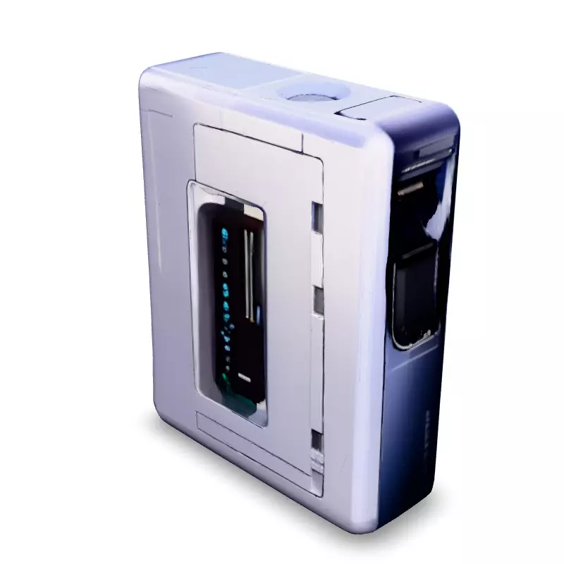 SciFi Futuristic Cassette Tape Low-poly 3D model_4