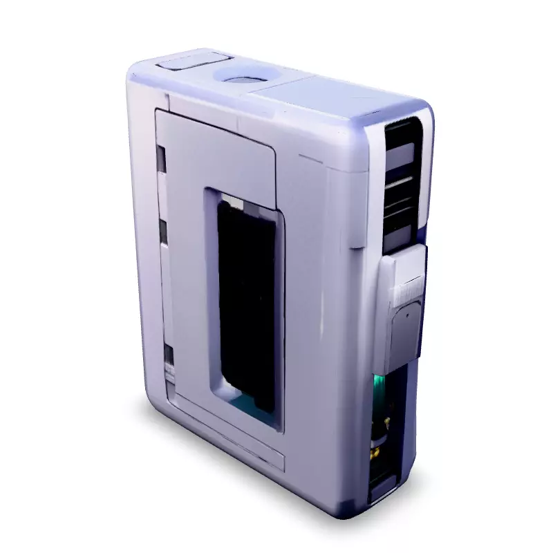 SciFi Futuristic Cassette Tape Low-poly 3D model_2