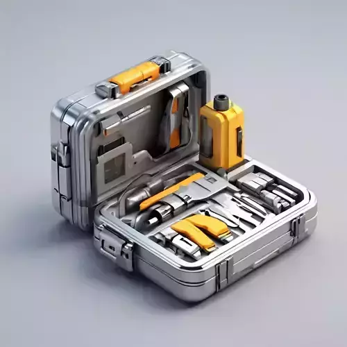 SciFi Toolkit 3D Model Low-poly 3D model