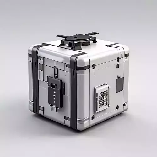 SciFi Storage Container Crate Box Low-poly 3D model SciFi Storage Container Crate Box Low-poly 3D model