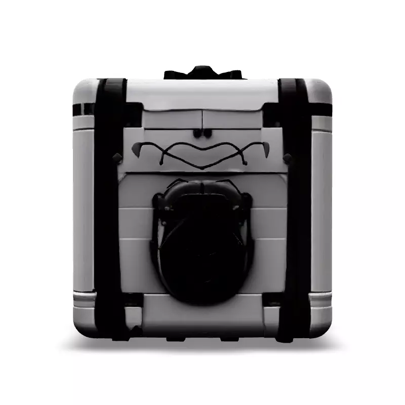 SciFi Storage Container Crate Box Low-poly 3D model_6