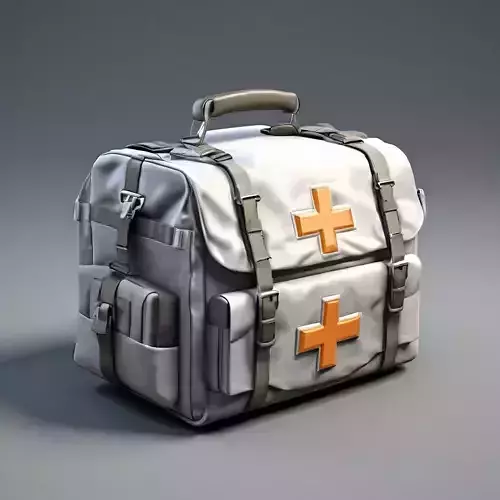 Realistic 3D Medical Bag Model Low-poly 3D model