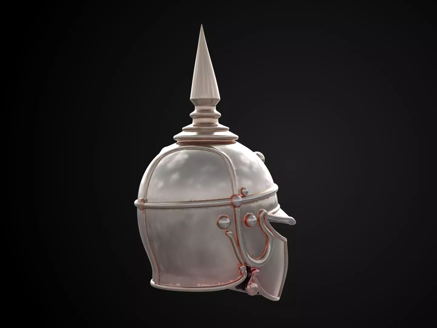 Stylized Medieval Helmet - Crownward Sentinel Free 3D print model_4