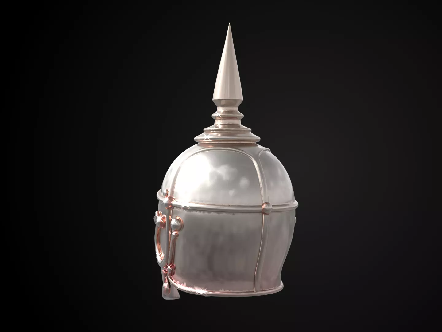 Stylized Medieval Helmet - Crownward Sentinel Free 3D print model_7