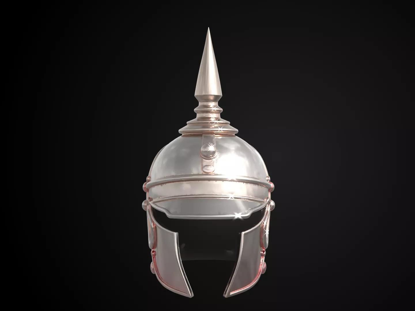 Stylized Medieval Helmet - Crownward Sentinel Free 3D print model_12