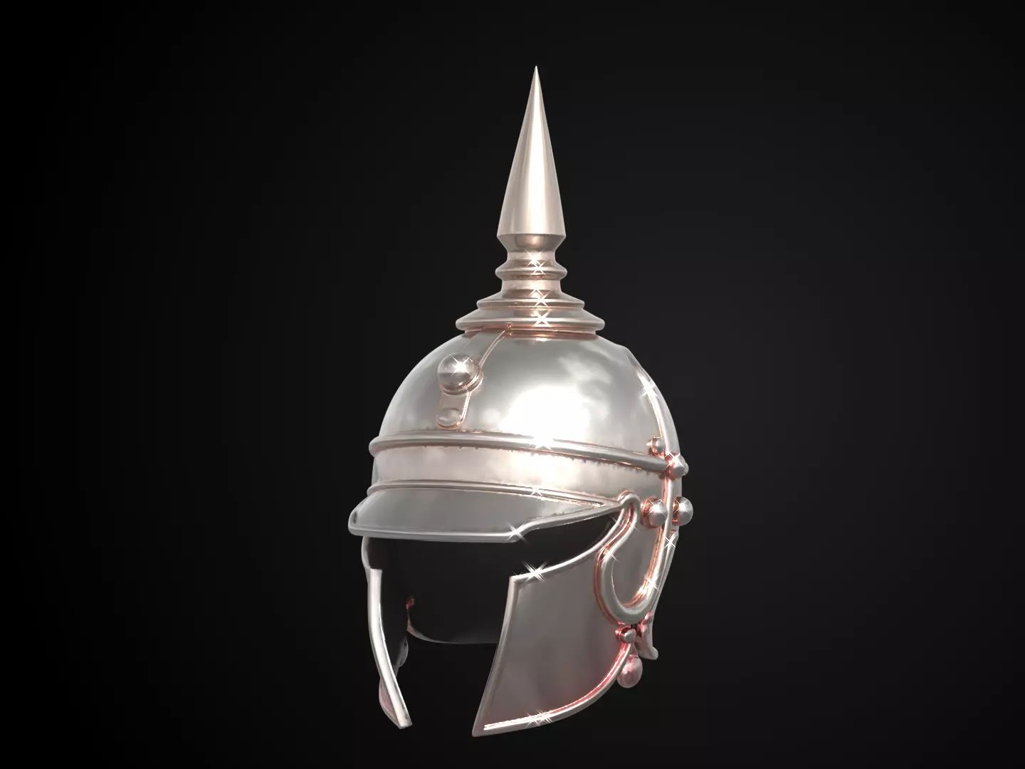 Stylized Medieval Helmet - Crownward Sentinel Free 3D print model_11