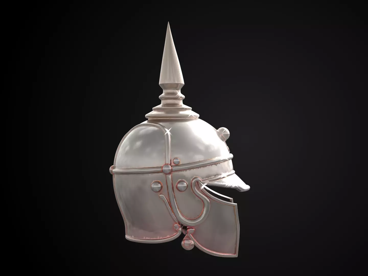 Stylized Medieval Helmet - Crownward Sentinel Free 3D print model_3
