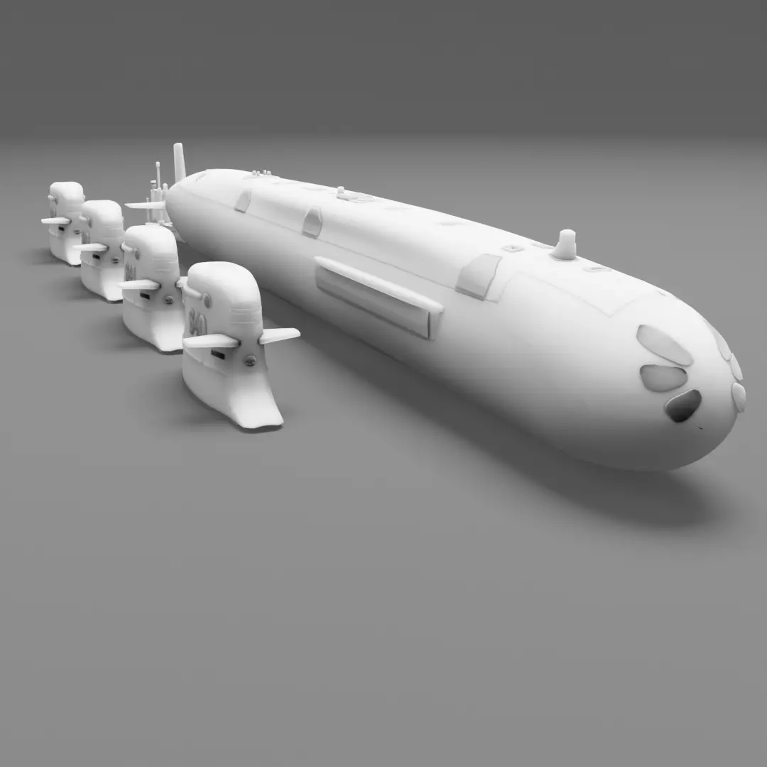 Riachuelo-class submarines - 3D pPrintable model 3D print model_1