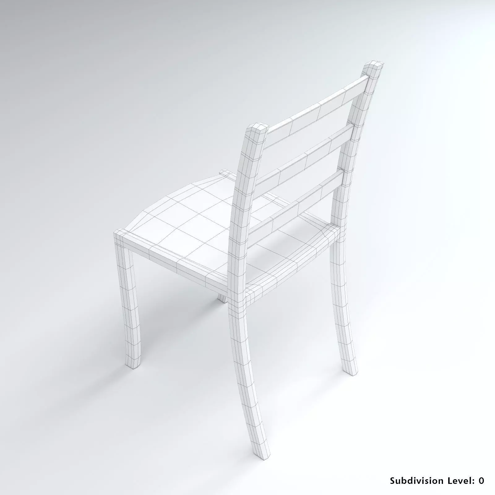 Acrylic Chair 3D model_8