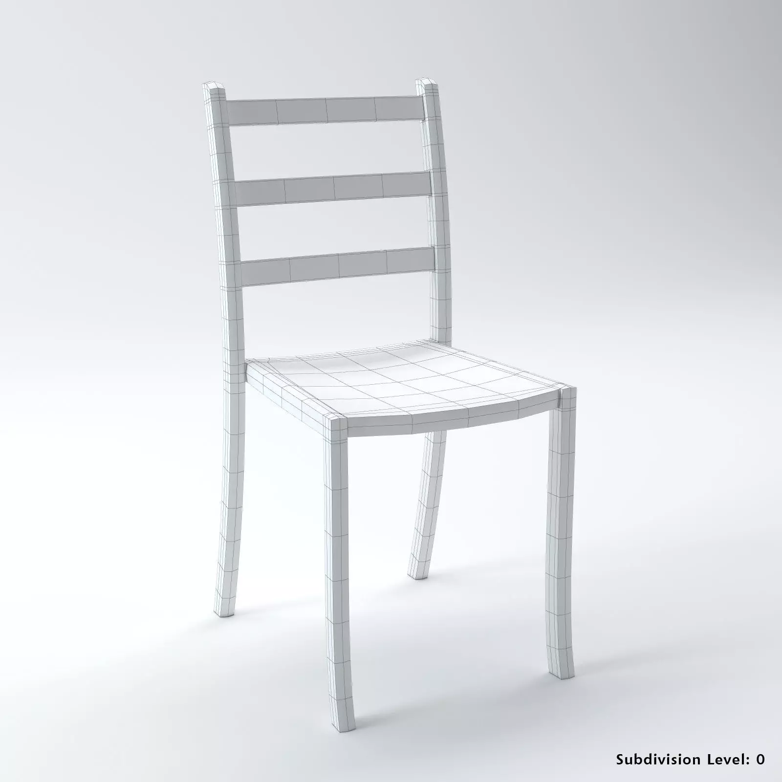 Acrylic Chair 3D model_7