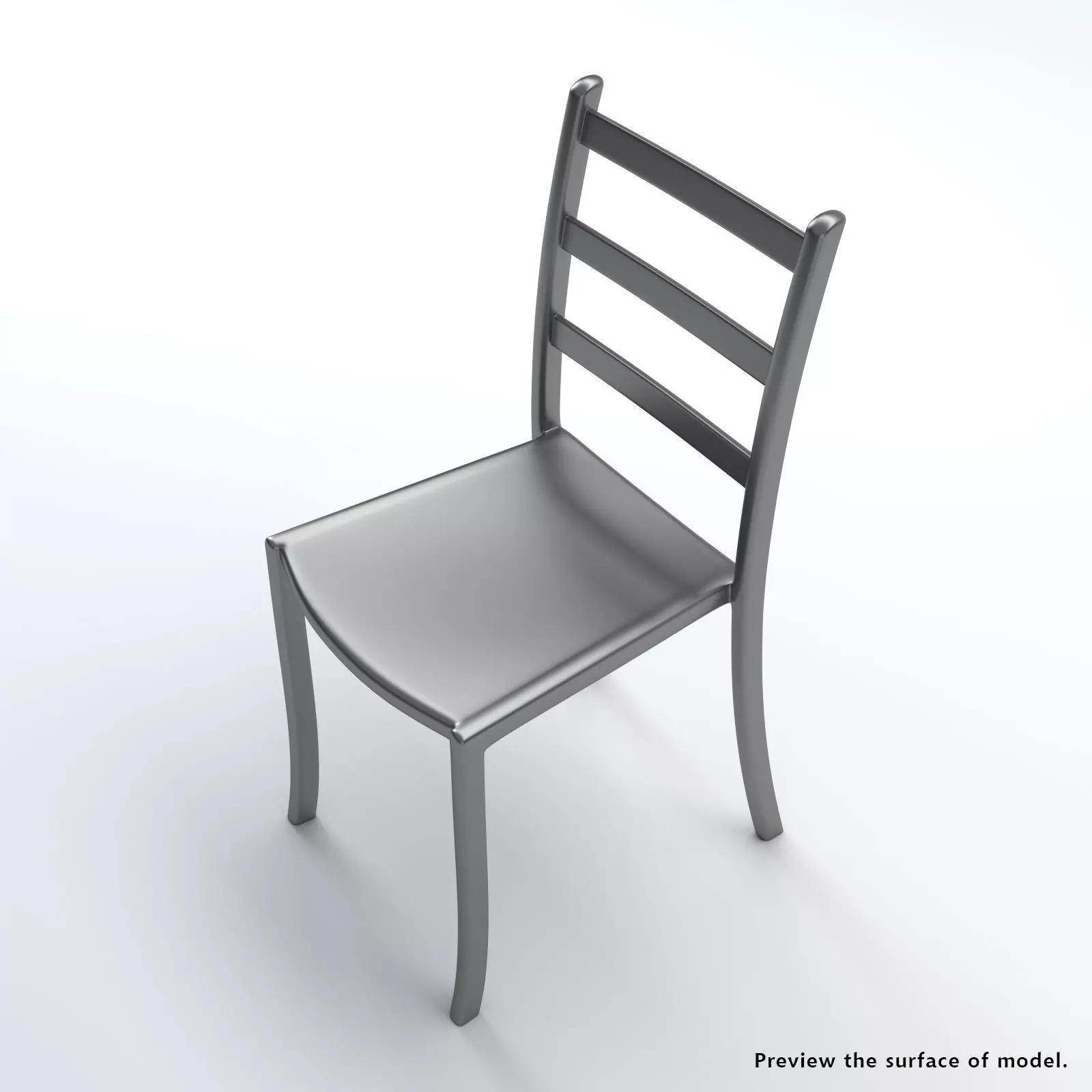 Acrylic Chair 3D model_5
