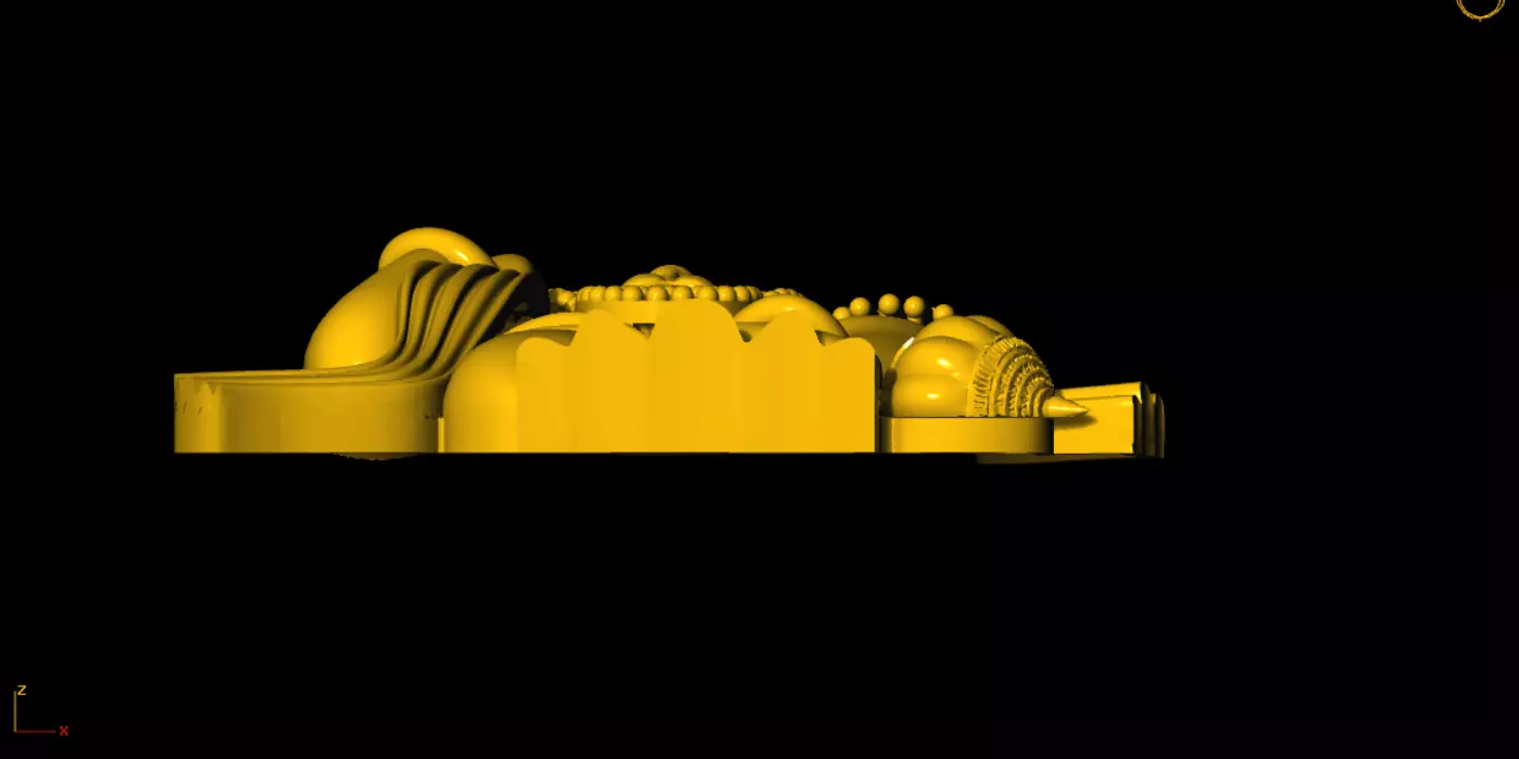 HANUMAN PENDANT 3D print model_3