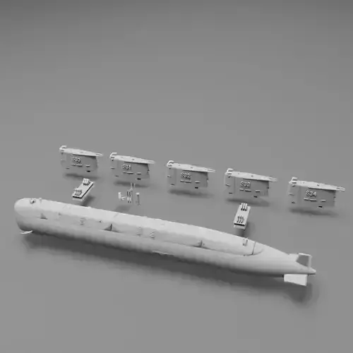 Tupi-class submarines - 3D pPrintable model 3D print model