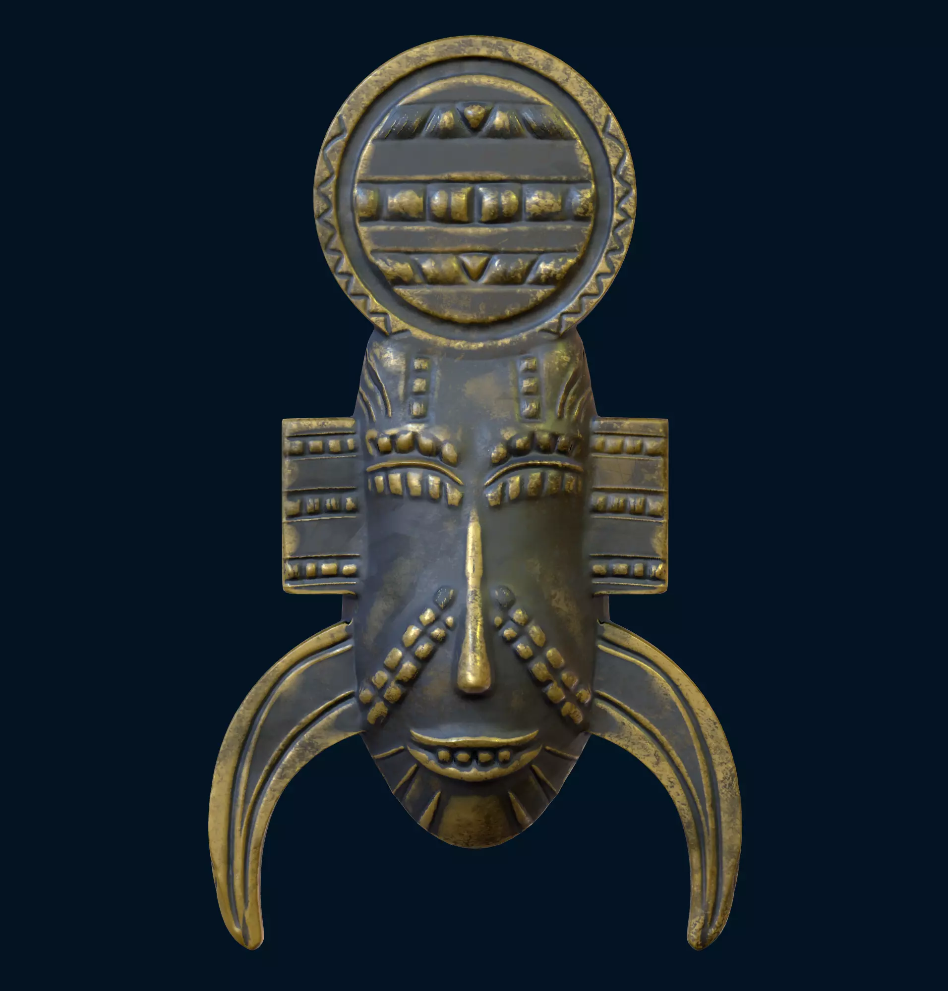 Vietnamese Traditional Mask 3D file STL 02 3D print model_0