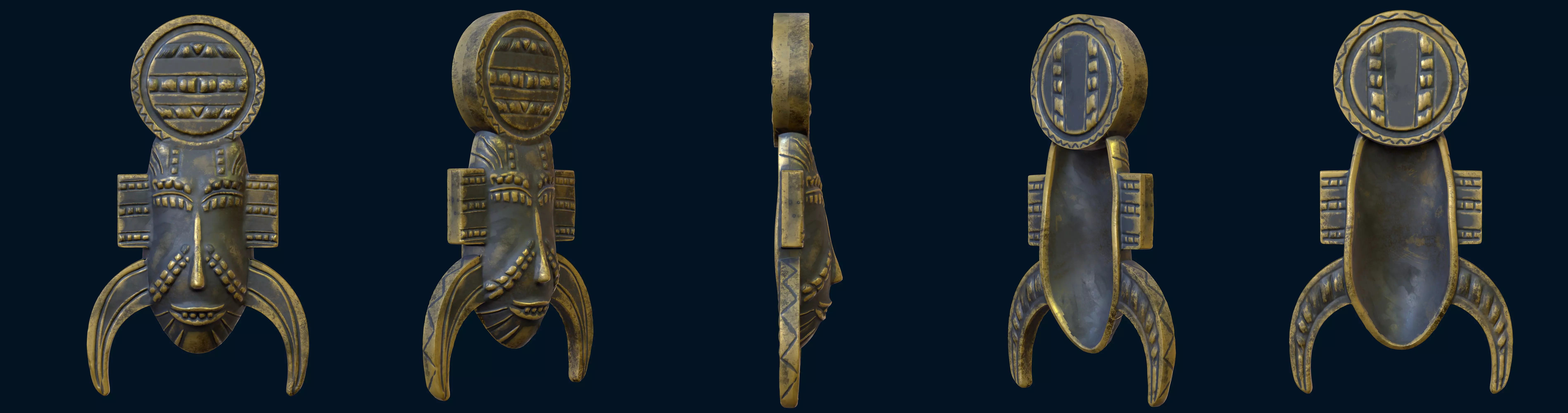 Vietnamese Traditional Mask 3D file STL 02 3D print model_1