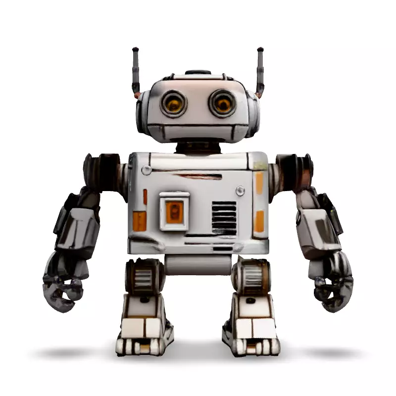 SciFi Robot Game Ready Model Low-poly 3D model_3