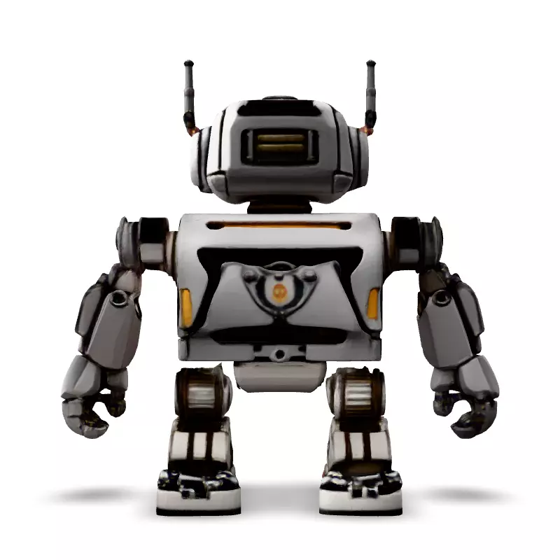 SciFi Robot Game Ready Model Low-poly 3D model_6