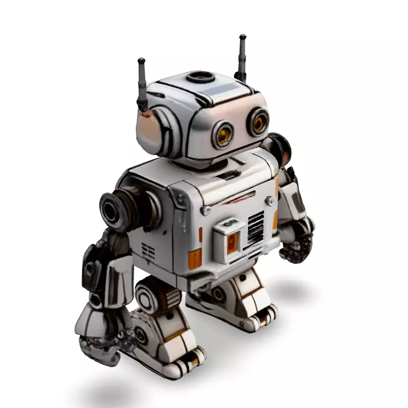 SciFi Robot Game Ready Model Low-poly 3D model_2