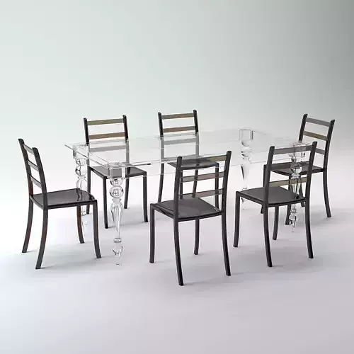 Acrylic Dining Set