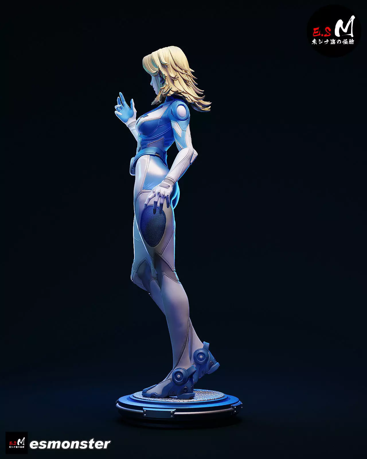 Invisible Woman CHARACTER BY ESM 2 pose 3D print model_29
