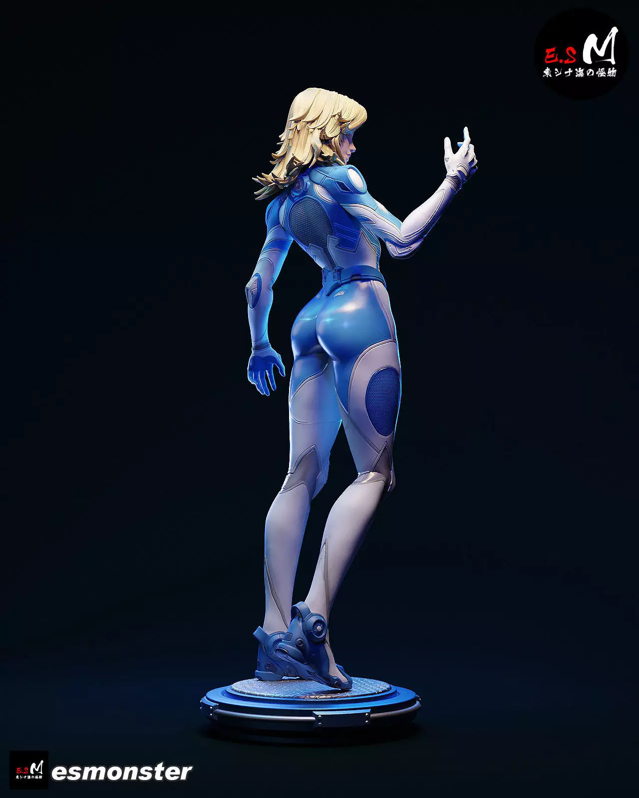 Invisible Woman CHARACTER BY ESM 2 pose 3D print model_28