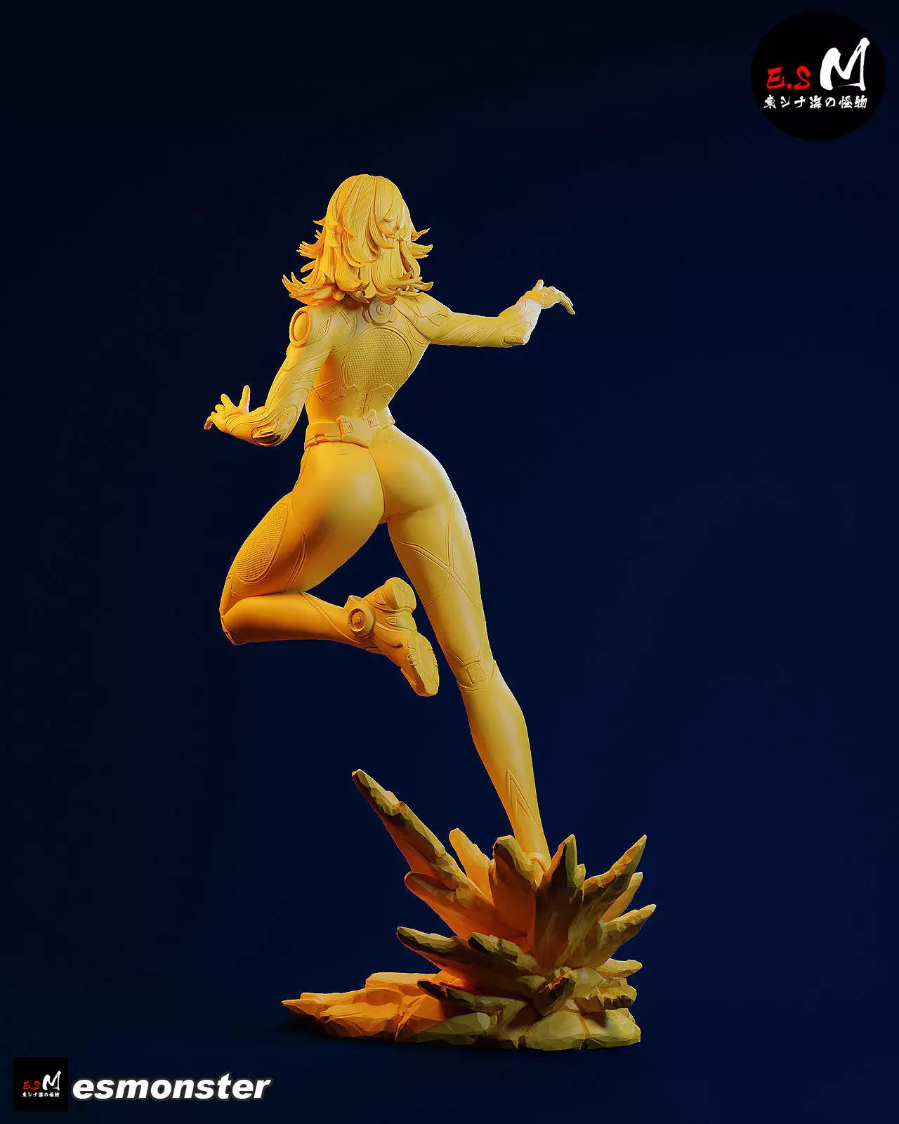 Invisible Woman CHARACTER BY ESM 2 pose 3D print model_17