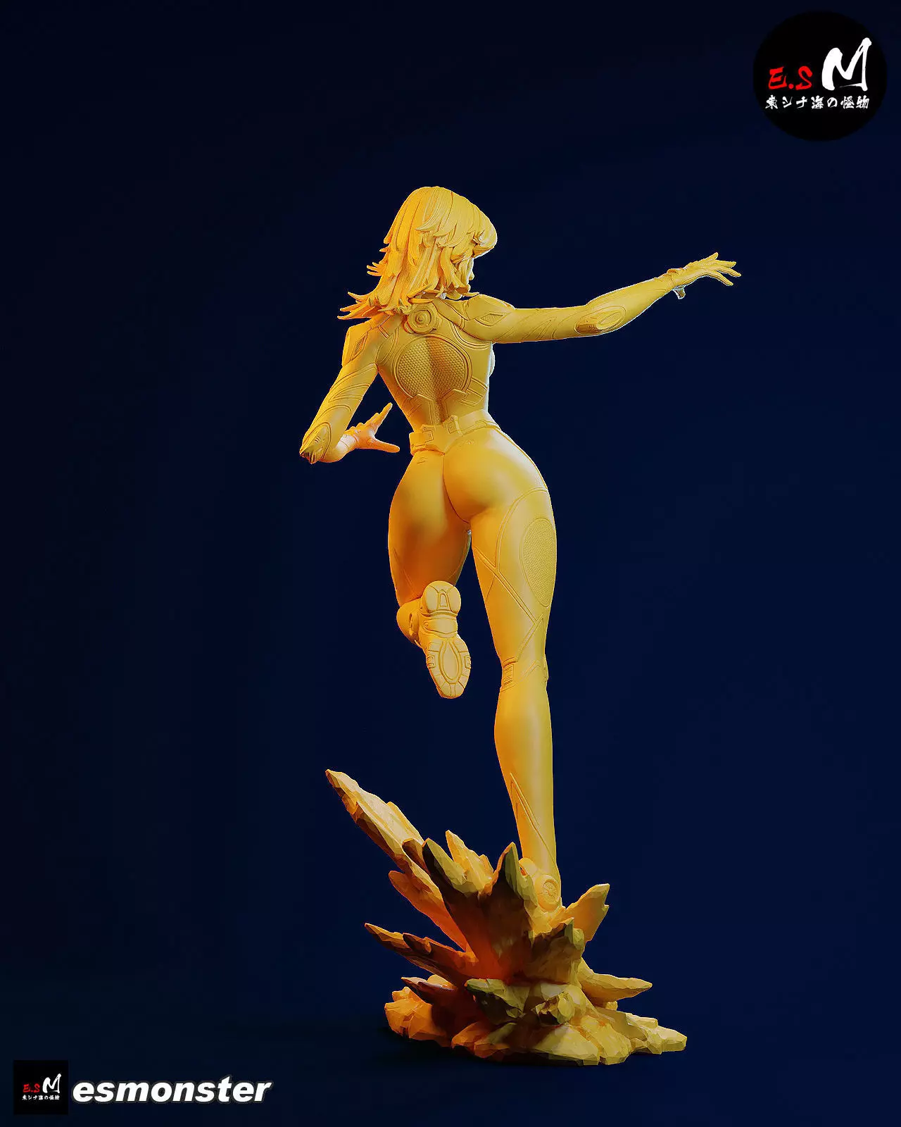 Invisible Woman CHARACTER BY ESM 2 pose 3D print model_14