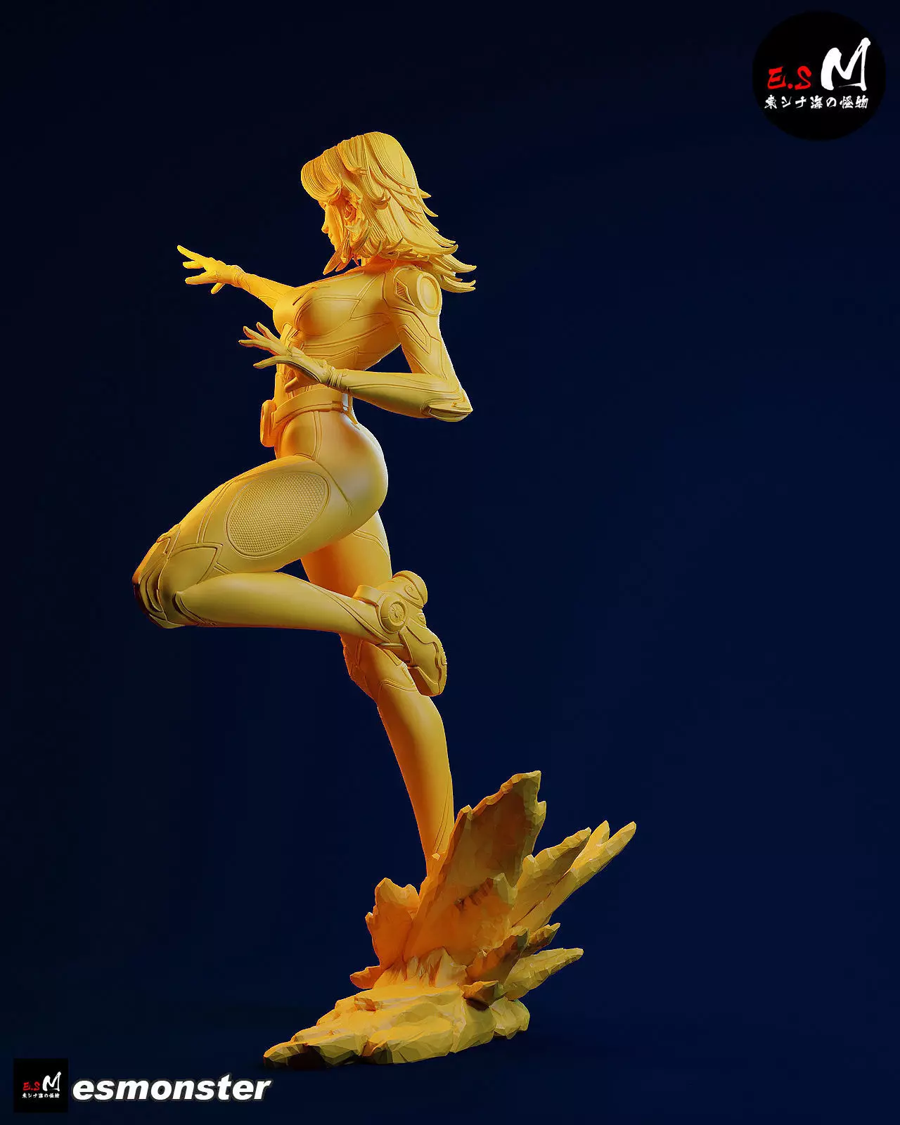 Invisible Woman CHARACTER BY ESM 2 pose 3D print model_16