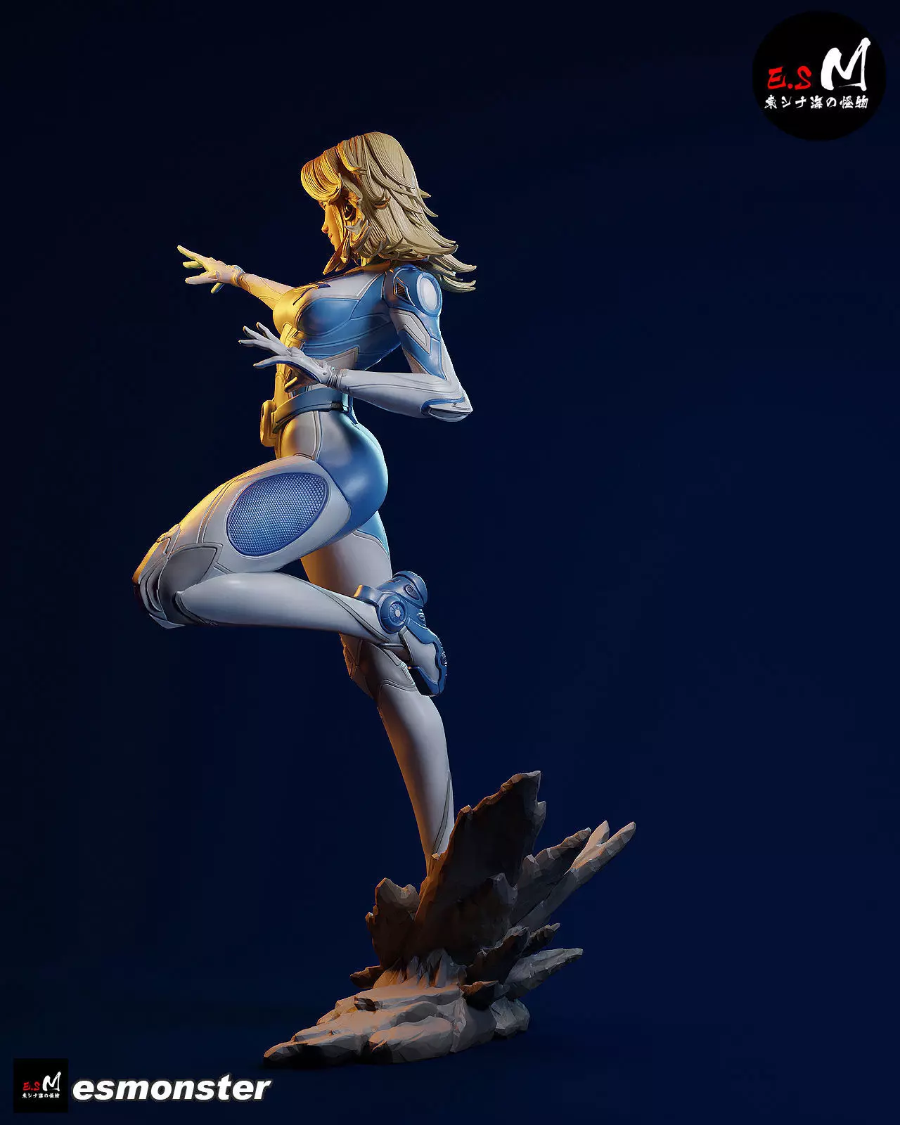 Invisible Woman CHARACTER BY ESM 2 pose 3D print model_7