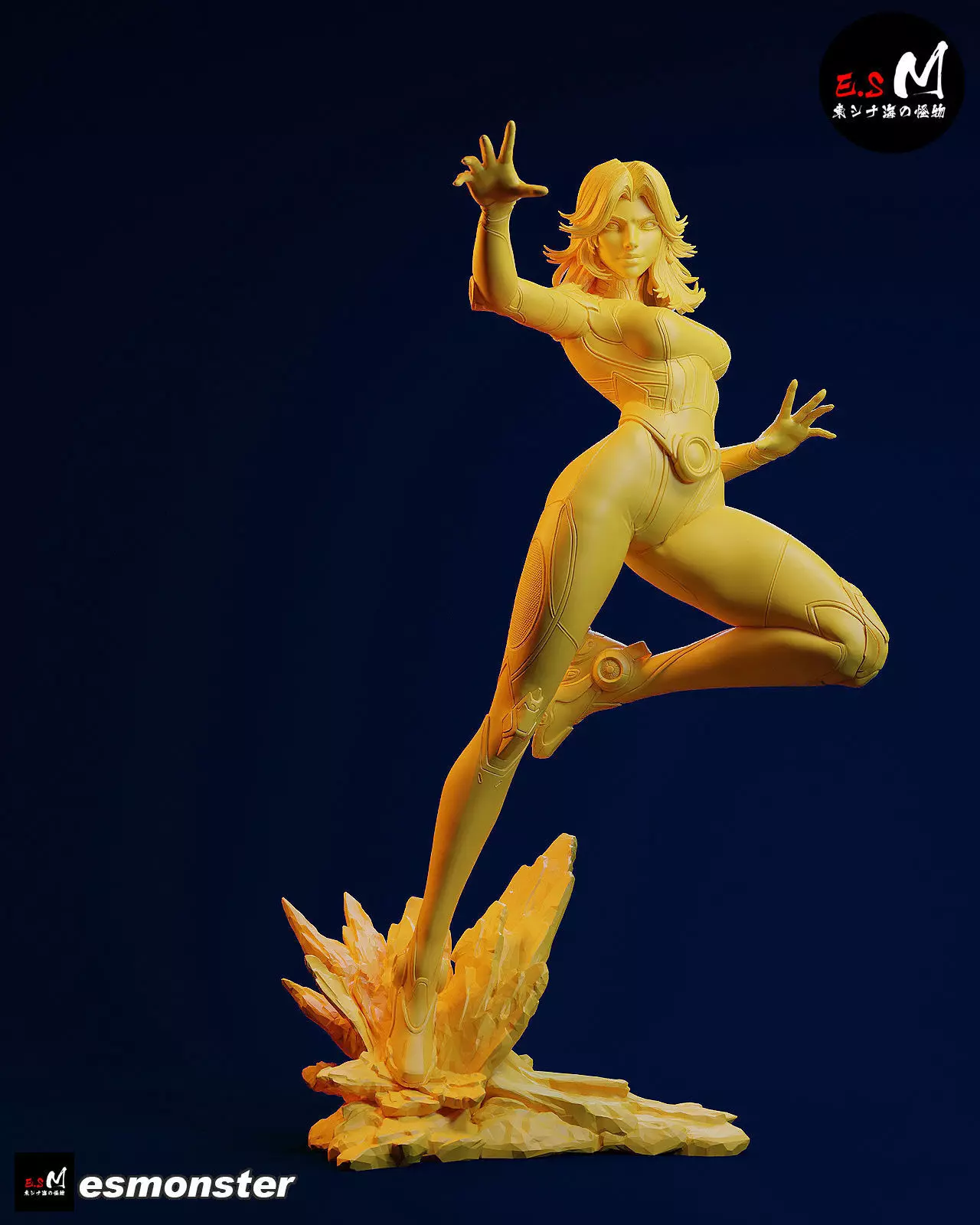 Invisible Woman CHARACTER BY ESM 2 pose 3D print model_15