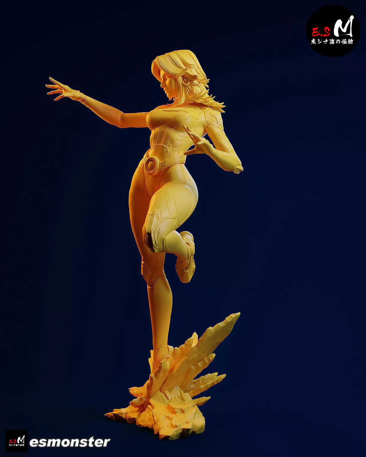 Invisible Woman CHARACTER BY ESM 2 pose 3D print model_13